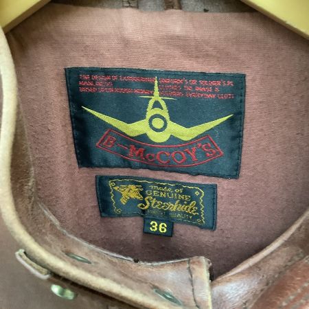 B-McCOY'S ビーマッコイ メンズ レザージャケット SIZE 36 ブラウン