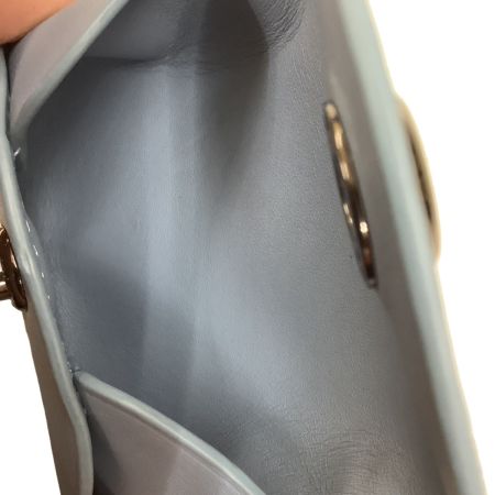 COACH コーチ 名刺入れ カード入れ レザー スカイブルー