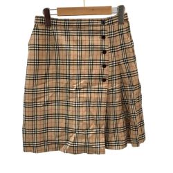 ♪♪ Burberrys バーバリーズ golf ゴルフ レディース スカート キュロット SIZE 13号 チェック ベージュ Bランク