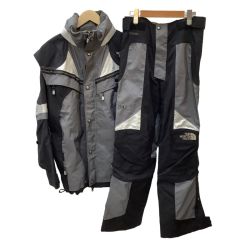 THE NORTH FACE ザノースフェイス メンズ スノーウェア セットアップ SIZE LL ブラック×グレー Cランク