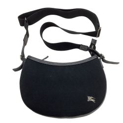 ♪♪ BURBERRY BLUE LABEL バーバリーブルーレーベル レディース ショルダーバッグ ブラック Cランク