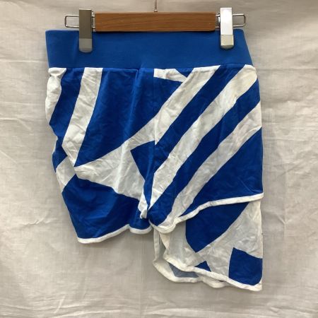 adidas アディダス レディース セットアップ Tシャツ パンツ アシンメトリー SIZE L ホワイト×ブルー