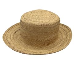 ♪♪ 45rpm 45アールピーエム パナマハット 麦わら帽子 ベージュ Bランク