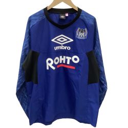 ガンバ大阪 umbro アンブロ サッカー 練習着 レア◆2019年選手支給品 長袖カットソー SIZE XA－XB ブルー Bランク