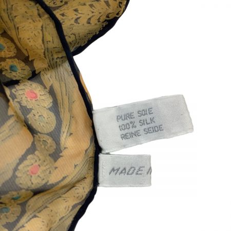  Christian Dior クリスチャンディオール 薄手大判 スカーフ 花柄 オレンジ