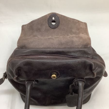 GENTEN ゲンテン レディース ハンドバッグ レザー  焦げ茶