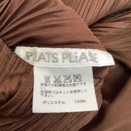  ISSEY MIYAKE イッセイミヤケ PLEATS PLEASE ワンピース 消しプリーツ PP03-JT187 ブラウン