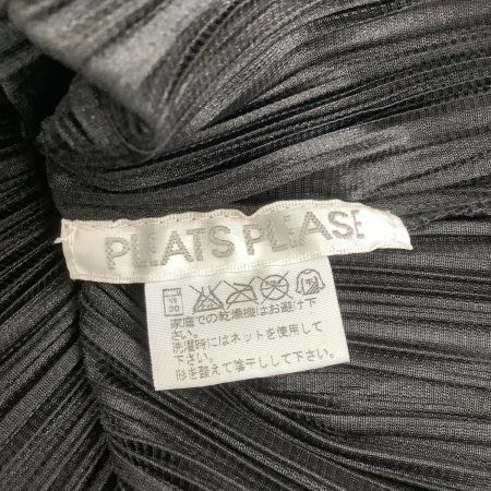  ISSEY MIYAKE イッセイミヤケ PLEATS PLEASE シャツ SIZE 3 PP23-JJ189 ブラック