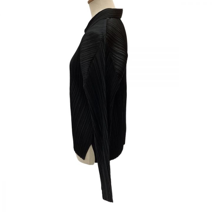 ISSEY MIYAKE イッセイミヤケ PLEATS PLEASE シャツ SIZE 3 PP23-JJ189 ブラック ｜中古｜なんでもリサイクルビッグバン