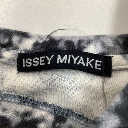  ISSEY MIYAKE イッセイミヤケ カットソー 総柄 花柄 モザイク SIZE M IM13JKO54 グレー