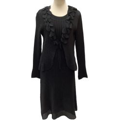 ♪♪ SPECCHIO スペッチオ レディース アンサンブル ワンピース カーディガン SIZE 40 ブラック Bランク