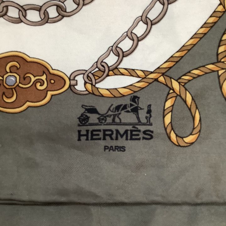 中古】 HERMES エルメス スカーフ グレー｜総合リサイクルショップ なんでもリサイクルビッグバン オンラインストア