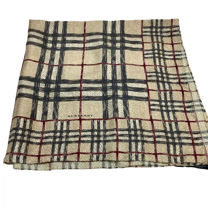 BURBERRY LONDON バーバリーロンドン スカーフ ノバチェック シルク100% ベージュ｜中古｜なんでもリサイクルビッグバン