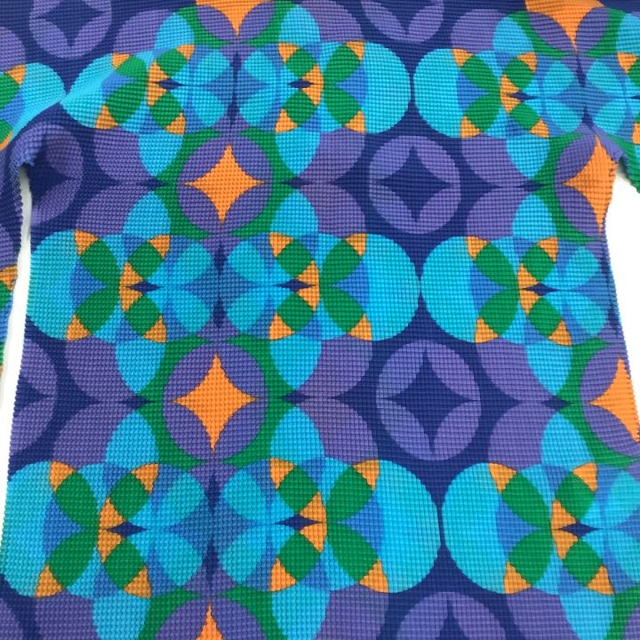 ISSEY MIYAKE meネイビー 半袖 トップス ISSEY MIYAKE me (イッセイ ミヤケ ミー) 半袖カットソー