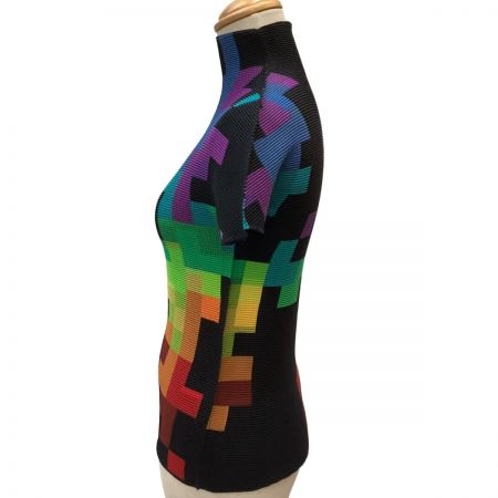  ISSEY MIYAKE me イッセイミヤケ ワッフルプリーツ アンサンブル 四角 MI73FK215 MI73FO211 ブラック