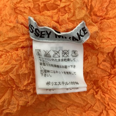 ISSEY MIYAKE イッセイミヤケ レディース カットソー シワ加工 SIZE M IM02FJ960 オレンジ