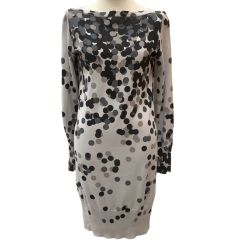 Vivienne Westwood ヴィヴィアン・ウエストウッド レディース ワンピース ドット柄 SIZE 2 ライトグレー Bランク