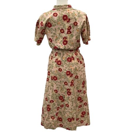 PINK HOUSE ピンクハウス レディース ワンピース 花柄 前開きボタン リボン ピコフリル ピンク