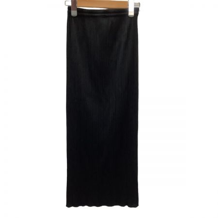  ISSEY MIYAKE イッセイミヤケ PLEATS PLEASE ロングスカート  SIZE 2 PP04-JG613 ブラック