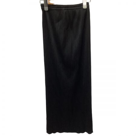  ISSEY MIYAKE イッセイミヤケ PLEATS PLEASE ロングスカート  SIZE 2 PP04-JG613 ブラック