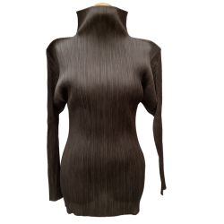 ♪♪ ISSEY MIYAKE イッセイミヤケ PLEATS PLEASE カットソー SIZE 3 PP73-JK204 ブラウン Bランク