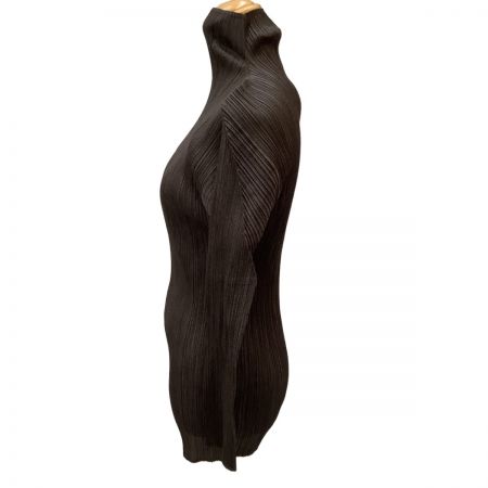  ISSEY MIYAKE イッセイミヤケ PLEATS PLEASE カットソー SIZE 3 PP73-JK204 ブラウン