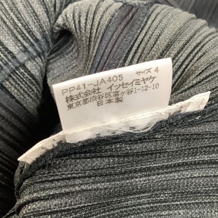  ISSEY MIYAKE イッセイミヤケ PLEATS PLEASE ロングコート SIZE 4 PP41-JA405 グレー