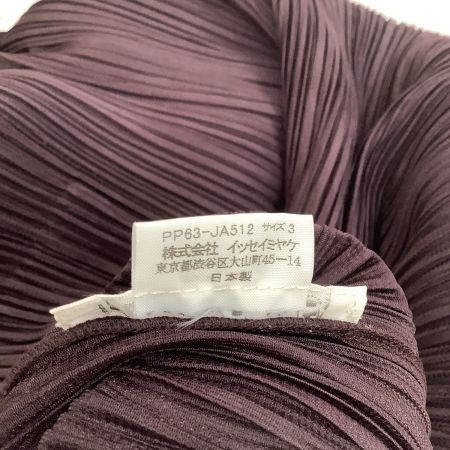 ISSEY MIYAKE イッセイミヤケ PLEATS PLEASE ロングジャケット SIZE 3 PP63-JA512 焦げ茶
