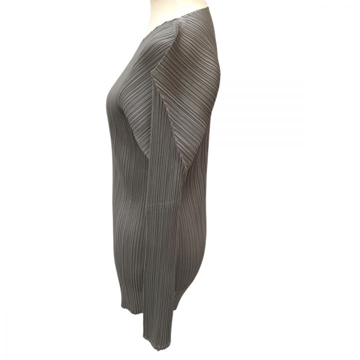 ISSEY MIYAKE イッセイミヤケ PLEATS PLEASE カットソー チュニック SIZE 4 PP04-JK602 グレー ｜中古｜なんでもリサイクルビッグバン