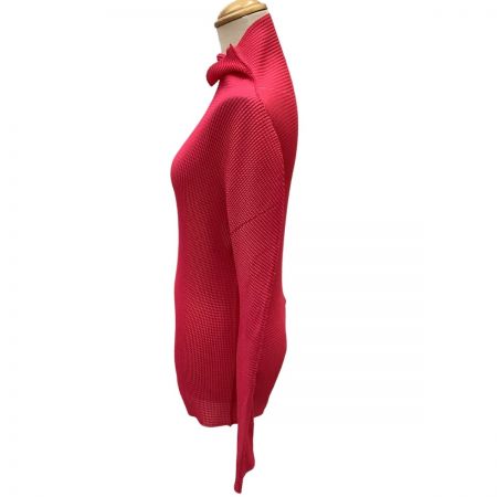  ISSEY MIYAKE me イッセイミヤケ ミー タートルネックカットソー プリーツ MI31KJ221 ショッキングピンク