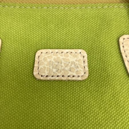 IBIZA イビサ レディース トートバッグ キャンバス 黄緑