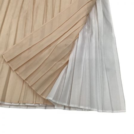  ISSEY MIYAKE イッセイミヤケ プリーツ 変形ワンピース 重ねスカート SIZE 3 IM42FH217 ベージュ