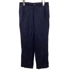 Y's ワイズ レディース パンツ ストライプ SIZE 3 ネイビー Bランク