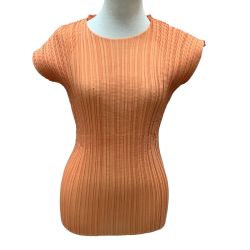 ISSEY MIYAKE イッセイミヤケ プリーツ カットソー SIZE 2 IF92FJ208 オレンジ Bランク