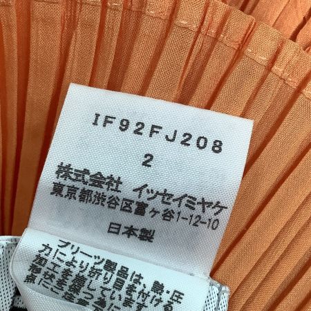 ISSEY MIYAKE イッセイミヤケ プリーツ カットソー SIZE 2 IF92FJ208 オレンジ