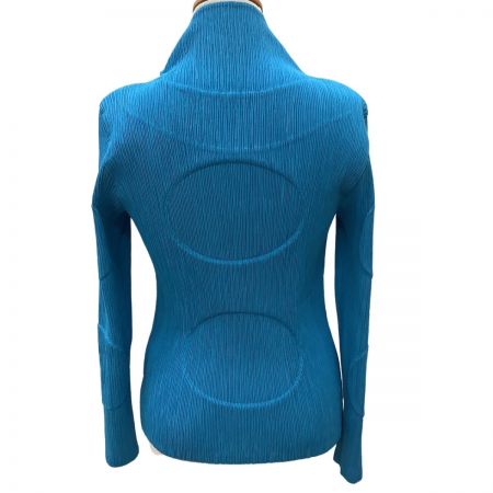  ISSEY MIYAKE イッセイミヤケ 変形 カットソー 立体デザイン 丸 SIZE 2 IM42FJ223 ブルー