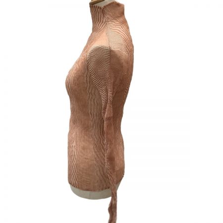  ISSEY MIYAKE イッセイミヤケ 波プリーツ ストライプ SIZE 2 IF92FJ236 オレンジ