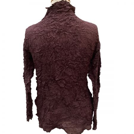  ISSEY MIYAKE イッセイミヤケ カットソー ワッシャー加工 SIZE L IM94-FJ960 ワインレッド