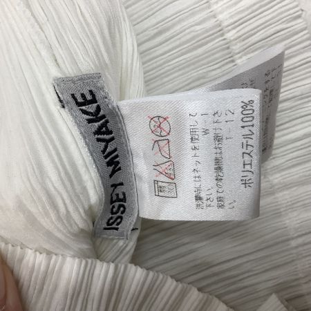  ISSEY MIYAKE イッセイミヤケ プリーツ PLEATS ジャケット SIZE L IM82-FD905 ホワイト