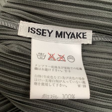  ISSEY MIYAKE イッセイミヤケ ノースリーブカットソー  プリーツ  SIZE M IM31-JK528 グレー