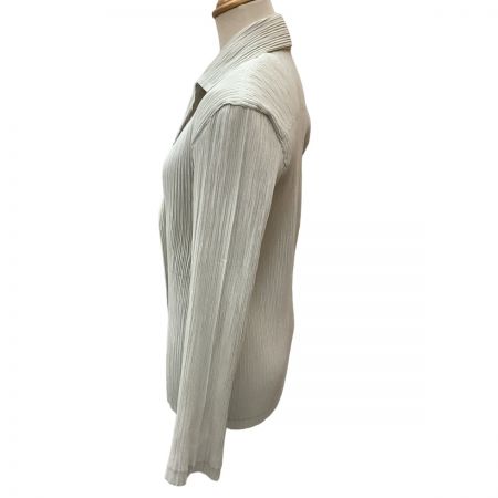  ISSEY MIYAKE イッセイミヤケ プリーツ ジャケット SIZE 2 IF72FD427 ライトグレー