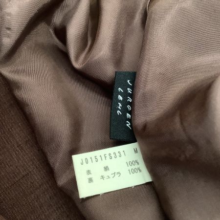 JURGEN LEHL ヨーガンレール レディース ロングスカート SIZE M 絹100％ ブラウン