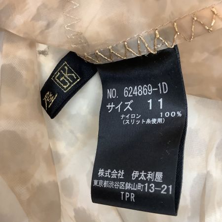  ITALIYA イタリヤ レディース シースルージャケット アニマル柄 ヒョウ柄 SIZE 11号 ベージュ