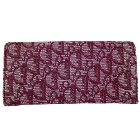 Christian Dior クリスチャンディオール 長財布 トロッター  レッド