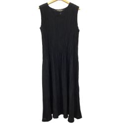 bi:-eks ビーエクス レディース ノースリーブワンピース シワ加工 SIZE 38 ブラック Bランク