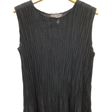 bi:-eks ビーエクス レディース ノースリーブワンピース シワ加工 SIZE 38 ブラック