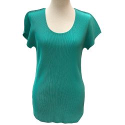 ISSEY MIYAKE イッセイミヤケ PLEATS PLEASE カットソー SIZE 3 PP21FK343 グリーン Bランク