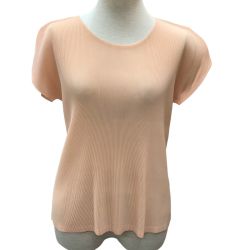 ♪♪ ISSEY MIYAKE イッセイミヤケ PLEATS PLEASE カットソー SIZE 3 PP41-FK362 うすだいだい色 Bランク