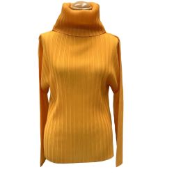 ♪♪ ISSEY MIYAKE イッセイミヤケ PLEATS PLEASE カットソー SIZE 3 PP93-FK372 オレンジ Bランク