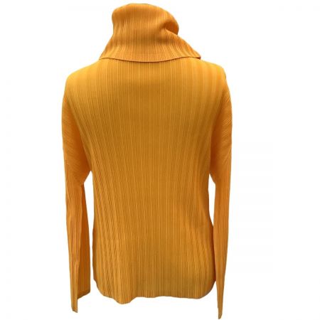  ISSEY MIYAKE イッセイミヤケ PLEATS PLEASE カットソー SIZE 3 PP93-FK372 オレンジ